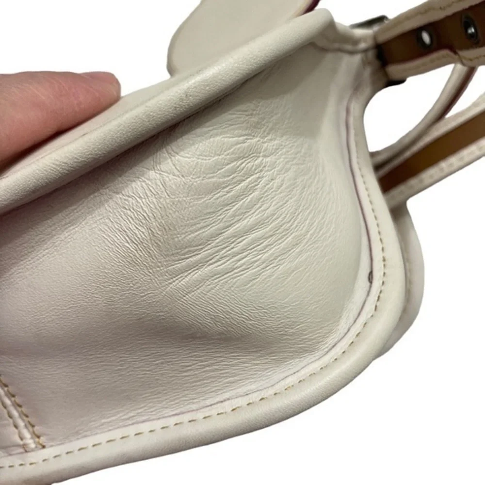 DISNEY X COACH Mickey Mouse Ears Patricia Leather Saddle Crossbody Bag RARE